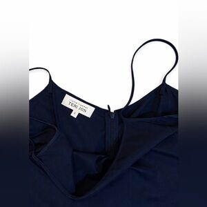 Teri Jon Navy Blue Maxi Dress